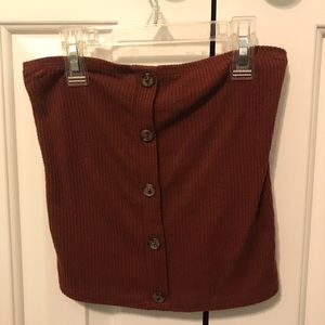 American Eagle Outfitters Burgundy Tube Top